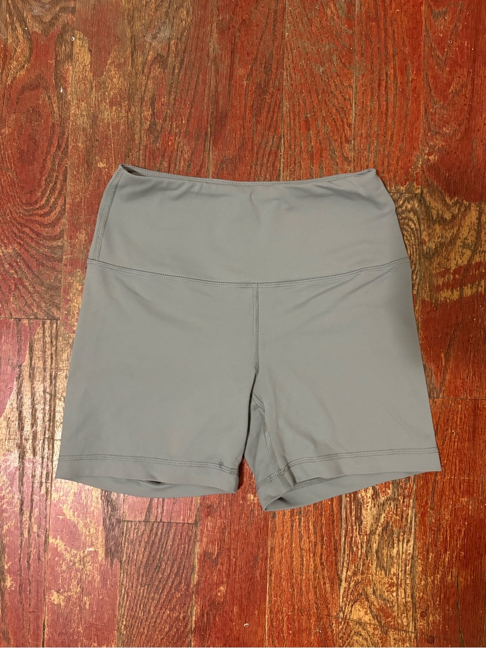 High-Rise Athletic Bike Shorts in Light Green
